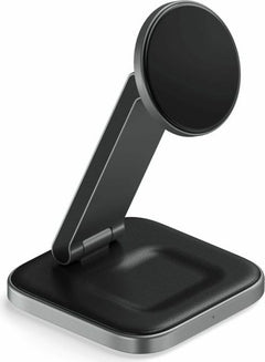 Satechi 2-in-1 Foldable Qi2 Wireless Charging Stand, Space Grey - ONLINE ONLY