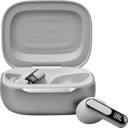 JBL Live Beam 3 True Wireless Earbuds, Silver