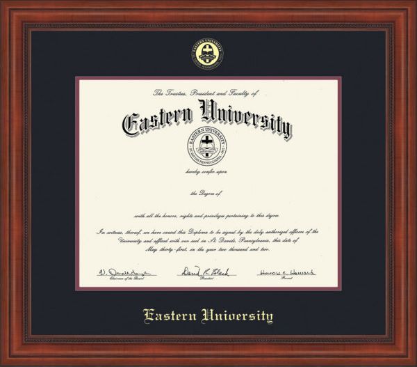 Eastern University Millenium MA (1/09 To Pres) Diploma Frame -ONLINE ONLY