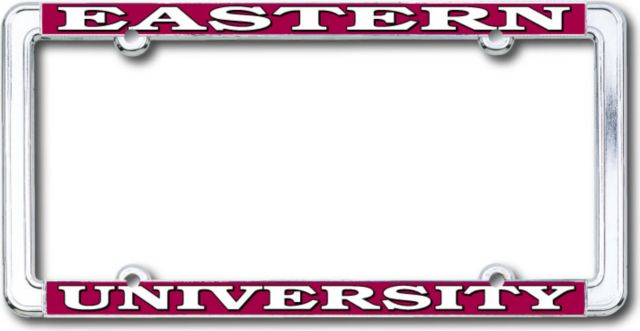 Eastern University Thin Dome License Plate Frame