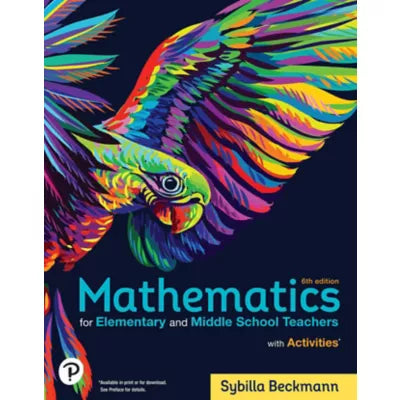 Pearson eText Mathematics for Elementary and Middle School Teachers with Activities -- Instant Access