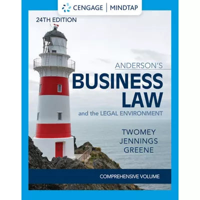MindTap for Twomey/Jennings/Greene's Anderson's Business Law &amp; The Legal Environment - Comprehensive Edition, 1 term Instant Access
